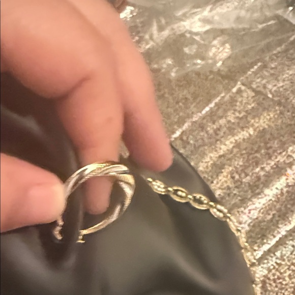 Elegant 925 Gold and Silver Hoop Earrings stamp - Picture 4 of 8